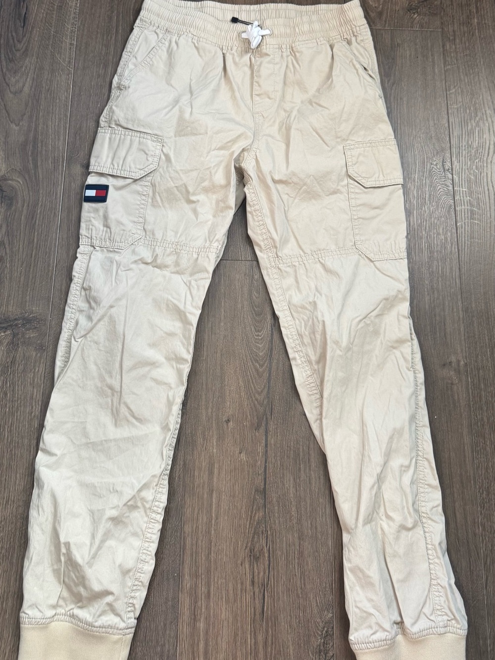 Tommy Hilfiger Men's Light Beige Cargo Joggers